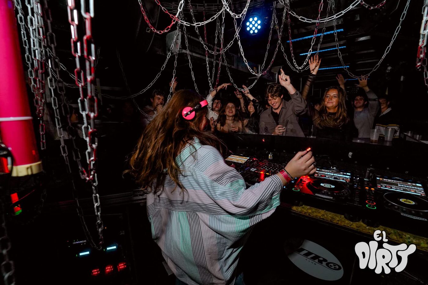 Mireia DG at ElDirty, Razzmatazz, crowd in motion